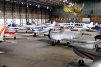  - inside the main hangar at Shobdon - by Chris Hall