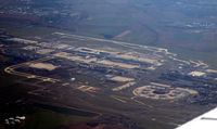  - Charles de Gaulle Airport, seen from flight Level 110, flying the VEREL Arrival into Paris Toussus (LFPN), with F-GKSS (BE58) - by A Marignier