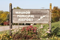  @ Waukon Municipal Airport - Sign at the road - by Glenn E. Chatfield