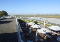  - the airport cafe / restaurant on the visitor's terrace at Braunschweig-Waggum airport - by Ingo Warnecke