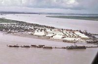  @ Nha Trang Airport - Date: 1971  Photo of the entire naval base at Nha Be, South Viet Nam.  Heliport at left end of compound in photo. - by Tom Hannigan