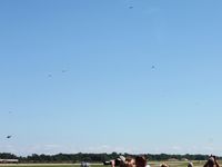  - Sky full of planes at Airventure 2011. - by Bob Simmermon