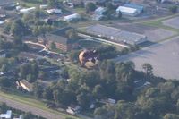  - Hot air balloon over Findlay, Ohio - by Bob Simmermon