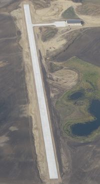  - An unknown, private airport being constructed 2 miles SSW of Terrace, MN. - by Kreg Anderson