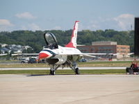  @ 0FF - THUNDER BIRD NUMBER 3 ON OFFUTT AFB TARMAC - by Gary Schenaman