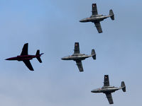  - Opening of Airpower09 - Alpha Jet of the Flying Bulls and Saab 105 of the Austrian Air Force - by P. Radosta - www.austrianwings.info