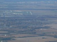  @ Columbus Municipal Airport - Looking north from about 8 miles away. - by Bob Simmermon