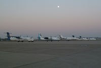  @ Cologne Bonn Airport - CGN with moon - by Wolfgang Zilske