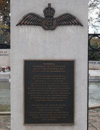  - At the Polish airmen memorial adjacent to RAF Northolt Airfield. - by Roger Winser