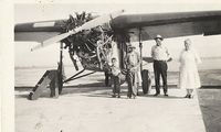  @ Glacier Park International Airport - Fokker Super Universal.  Taken in 1930 @ Kalispell Mt. Airport  Pictured are my dad (Ray) 5 y.o., uncle Earl, and grandparents August and Ellen Ihde along with a friend. - by Daniel Ihde