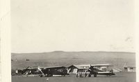  @ Lewistown Municipal Airport - 1935 60 miles east of Lewistown Mt.  One penny per pound rides.  These planes landed on the ranch where my dad grew up because of the flat terrain. - by Daniel Ihde