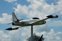  - Lockheed Shooting Star on Sun 'n Fun Sign at Lakeland Linder Regional Airport, Lakeland, FL - by scotch-canadian