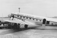  - An unidentified BEA Douglas C-47 Royal Mail aircraft at Heathrow Airport, London in 1955. - by Harry Longden