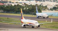  @ Princess Juliana International Airport - back tracking time at tNCM - by Sheep Gang