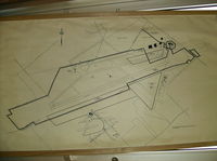  - CAD drawing of the Miramichi Airport. You can see what it used to be and what it is now. It is a former Canadian Air Force base, hence the former size and multiple of runways.  - by Peter Pasieka
