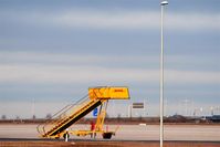  - That´s Gwendolyn, one of those gangways standing around the whole day on DHL Air Hub apron......  - by Holger Zengler
