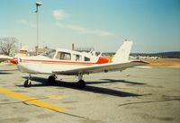  - Piper PA-28-161 Cherokee Warrior parked at Groton-New London Airport, New London, CT - circa 1980's - by scotch-canadian