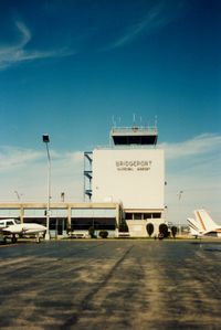 - Airport Control Tower at Bridgeport Municipal Airport, Bridgeport, CT - circa 1980's - by scotch-canadian