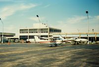  - Aircraft and Terminal Building at Bridgeport Municipal Airport, Bridgeport, CT - circa 1980's - by scotch-canadian