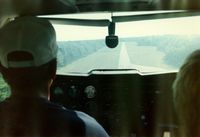  - Short Final, Runway 25 at Falmouth Airport, Falmouth, MA - July 1986 - by scotch-canadian