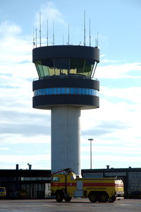 @ Roskilde Airport - Roskilde control tower and fire tender. - by Henk van Capelle