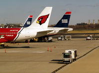  - Tug with baggage cart - by Ronald Barker