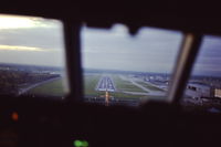  - Short final to rwy 29L from a Falcon 20 jumpseat. - by GatewayN727