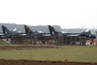  - XX141 Jaguar T.2A, XX821 Jaguar GR.1, XX965 Jaguar GR.1A and XZ358 Jaguar GR.1A of the DCAE at RAF Cranwell - by Chris Hall