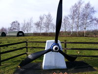  - Avro Lancaster prop at the entrance to  Thorpe Camp Visitors Centre - by Chris Hall