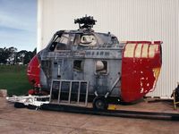  @ HMAS Albatross Airport - Photograph by Edwin van Opstal with permission. Scanned from a color print. Carcass of a Westland S-55 Whirlwind at HMAS Albatross, Nowra. - by red750