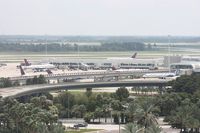  - Delta and Air Tran planes around Airside 4, some at hardstands due to cancellations in the northeast from Hurricane Irene - by Florida Metal