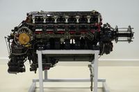 - Rolls-Royce Kestrel engine on displat at Duxford. - by Graham Reeve