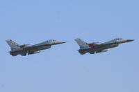  - A pair of 457th Fighter Squadron F-16's departing NAS JRB Fort Worth.  - by Zane Adams