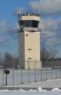  - The Air Traffic Control Tower at KCGF, a public airport located in Cleveland, Ohio. It is also known as the Robert D Shea Field. - by aeroplanepics0112