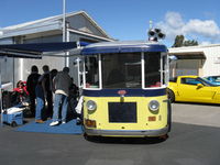  - Aviation Museum of SZP First Sunday invites car clubs. Today we had a Corvette Club, Porsche Club, Ford Model A Club, a Hot Rod club and this old customized DIVCO Twin Coach Van. - by Doug Robertson