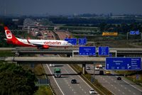  - Traffic on W1 (first floor) and A14 (basement) photographed from parkade (fifth floor). - by Holger Zengler