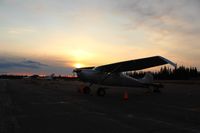 @ Gulkana Airport - Gulkana Sunset - by Christopher Maize