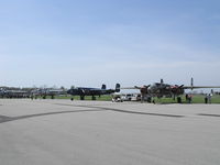  - Gathering of B-25's at Grimes Field. 20 aircraft in attendance. - by Terry L. Swann