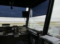  - A view from inside the Air Traffic Control Tower at Burke.  - by aeroplanepics0112