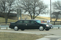  - Vice President Joe Biden's motorcade limo at DFW Airport.  - by Zane Adams