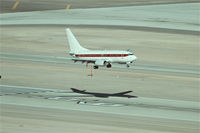  - JANET/Department Of The Air Force Boeing 737-66N, arriving at Las Vegas on RWY 19R. - by Mark Kalfas