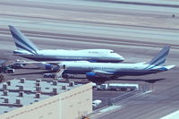  - Sands/Interface Corporation N804MS Boeing 767-3P6 and VQ-BMS Boeing 747SP-21 on the Quail Aviation Center ramp, Las Vegas/KLAS. - by Mark Kalfas