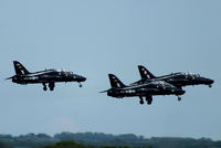  - three Hawk T.1A's of RAF 208(R) Sqdn departing from RAF Valley - by Chris Hall