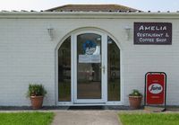  - Entrance to the Amelia Restuarant and Coffee Shop at Pembrey Airport. - by Roger Winser