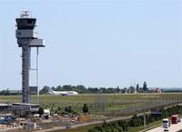  - View from parkade to Leipzig tower and on traffic on taxiway Echo 7.... - by Holger Zengler