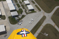  - the tarmac,picture taken from a T-6 - by olivier Cortot