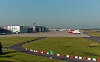 - overview of the eastern apron at Düsseldorf - by Friedrich Becker