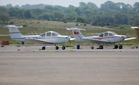  - Latest additions to Cambrian Flying Club's fleet (G-BLWP and G-BMSF). - by Roger Winser