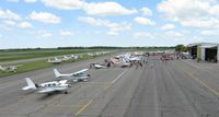  - View of the ramp during the latter hours of the 2012 fly-in lunch. - by Kreg Anderson