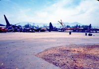 - Photographed at what looks to be Da Nang Air Base - Aftermath of a rocket attack on the base @ 1967 - scanned from a 35mm slide bought at an estate sale - by Zane Adams